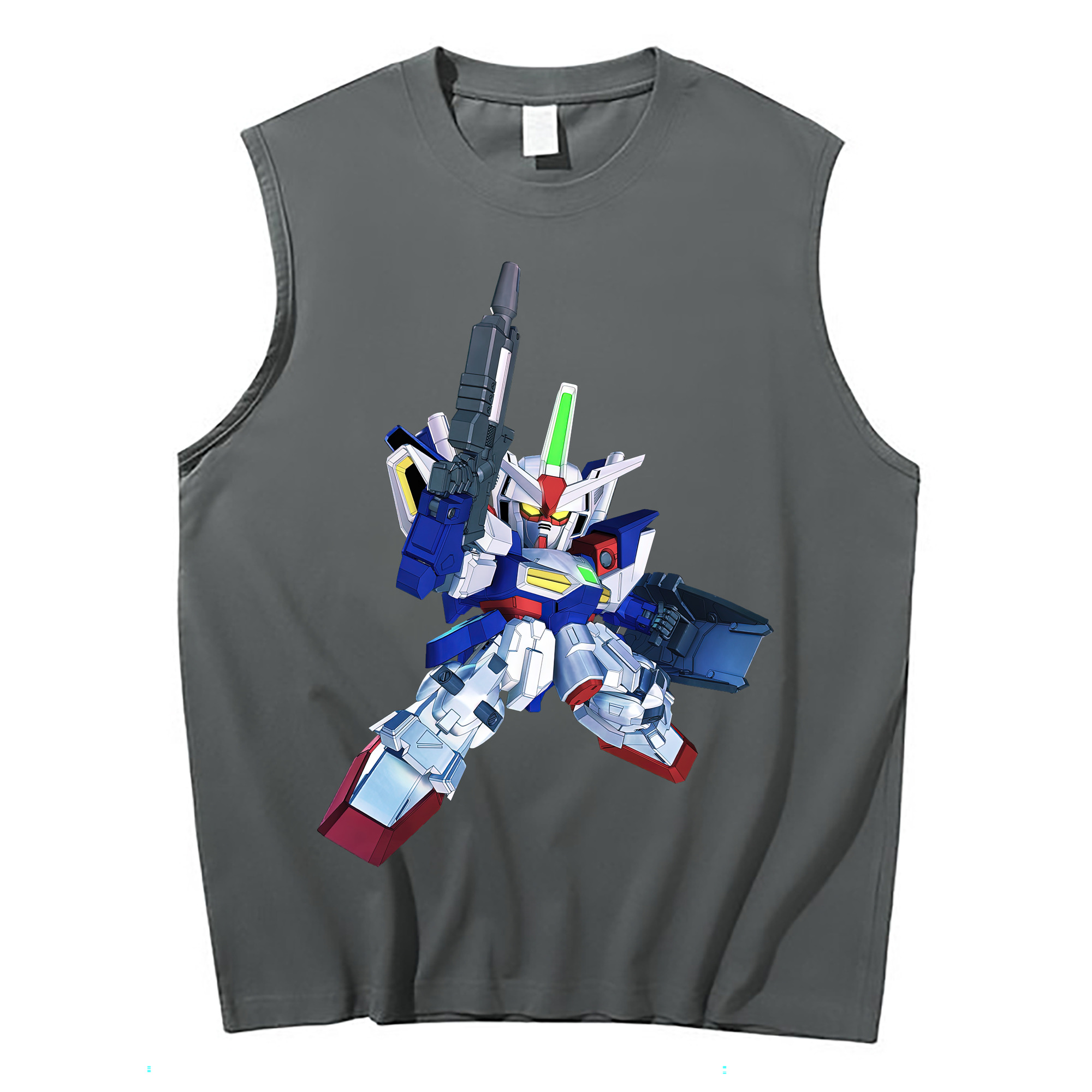 （画像用） 機動戦士ガンダム Mobile Suit Gundam コットン100％タンクトップ（フロントプリント）